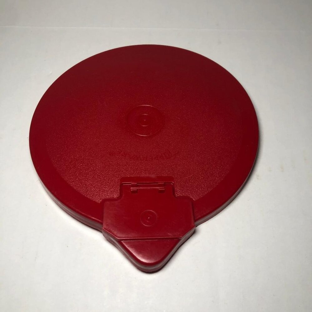 Tupperware Mix-N-Stor Liquid Measuring Pitcher Lid Only 1289-7 Red Maroon